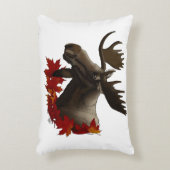 Moose Red Maple Leaves アクセントクッション (正面(垂直))