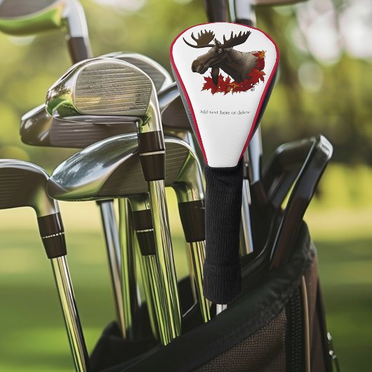 Moose Red Maple Leaves  ゴルフヘッドカバー