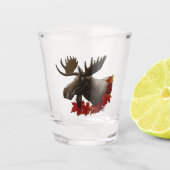 Moose Red Maple Leaves ショットグラス (正面)