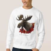 Moose Red Maple Leaves スウェットシャツ (正面)