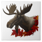 Moose Red Maple Leaves タイル (正面)