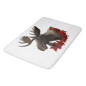 Moose Red Maple Leaves バスマット (アングル)