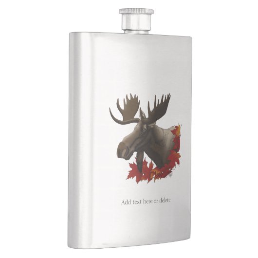 Moose Red Maple Leaves  フラスク (右)
