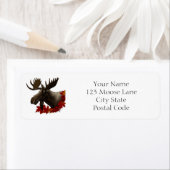 Moose Red Maple Leaves  ラベル (インサイチュ)