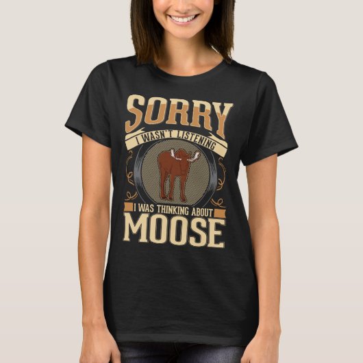 Moose  Scandinavia Moose Antler Tシャツ (正面)