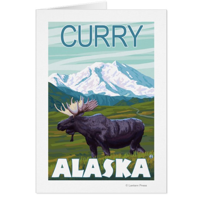 Moose Scene – カレー，アラスカ (正面)