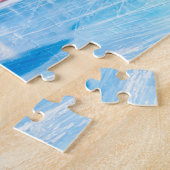 Moose Speed Skating on a Frozen Ice Track ジグソーパズル (側面)