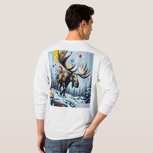 Moose t-shirt  tシャツ (裏面フル)