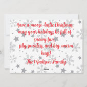 Moose-tastic Christmas Personalized Greeting Card シーズンカード (裏面)