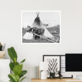 Moose Teepee 1916 ポスター (ホームオフィス)