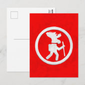 Moose Trail Marker ポストカード (正面/裏面)