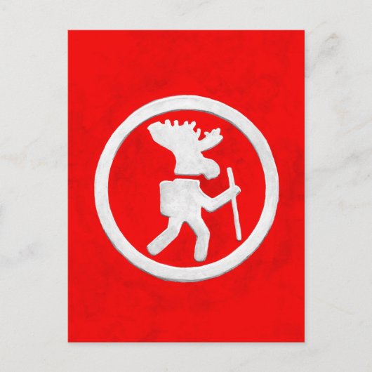 Moose Trail Marker ポストカード (正面)