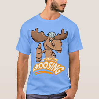Moose Word Pun for Animal Lovers retro Tシャツ