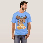 Moose Word Pun for Animal Lovers retro Tシャツ (正面フル)