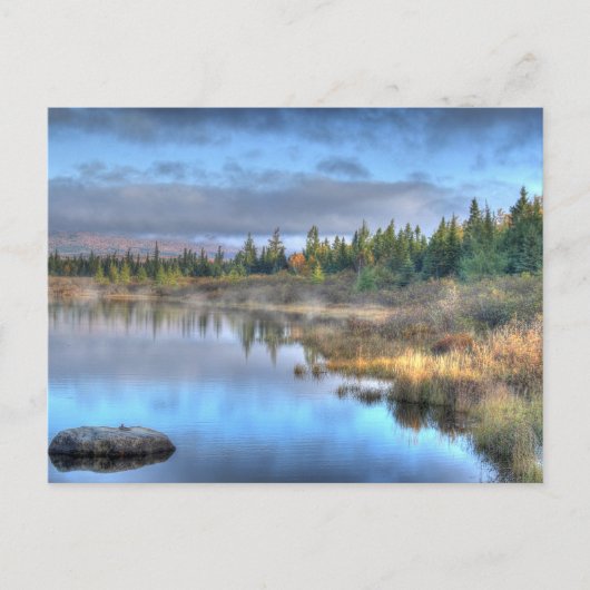 Moosehead湖メインの秋の日の出 ポストカード (正面)