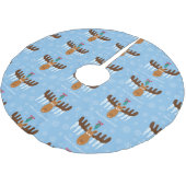 Moosehead_Icicle〔雄ジカの〕枝角_Mistletoe_Kissmooseメリー ブラッシュドポリエステルツリースカート (アングル)