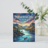 Moosehead Lake USA ポストカード (スタンド正面)