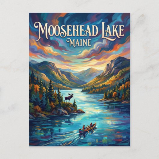 Moosehead Lake USA ポストカード (正面)