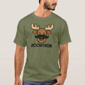 Moosetache Funny Moose With Mustache Dad Gifts Tシャツ (正面)