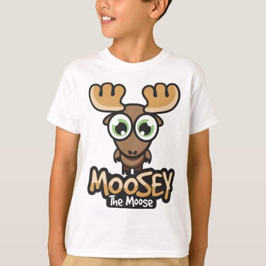 Mooseyボタン Tシャツ (正面)