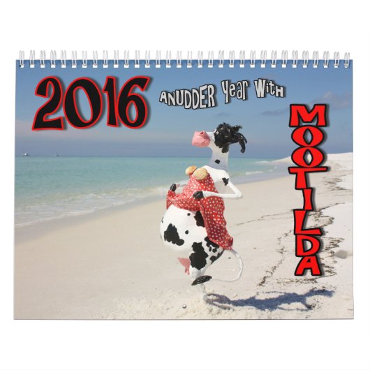 Mootildaの2016年のAnUDDER年のCOWmicalの一見 カレンダー (カバー)
