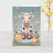 Mooving into Another Year カード (黄色い花)