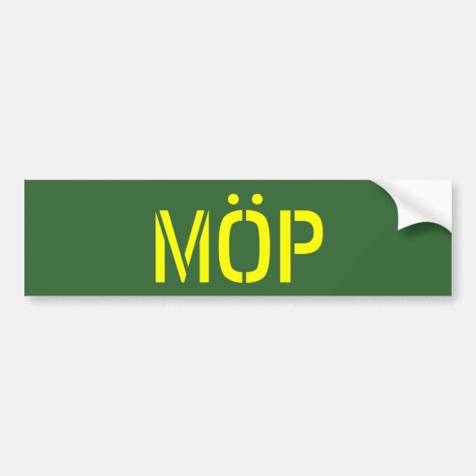 MÖP バンパーステッカー (正面)