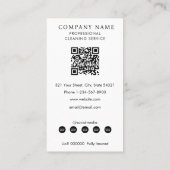 Mop Bucket Professional Cleaning Services 名刺 (裏面)