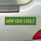 MÖP OCH STOLT バンパーステッカー (車上)