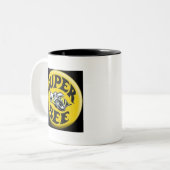 Moparによってすごい蜂のロゴ ツートーンマグカップ (正面左)