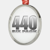 Moparのごまかし440 6パック メタルオーナメント (左)