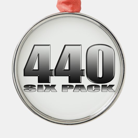 Moparのごまかし440 6パック メタルオーナメント (正面)