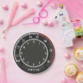 Mopar -おもしろい充電器Tic Toc Tachラウンドクロック ペーパープレート (パーティー)