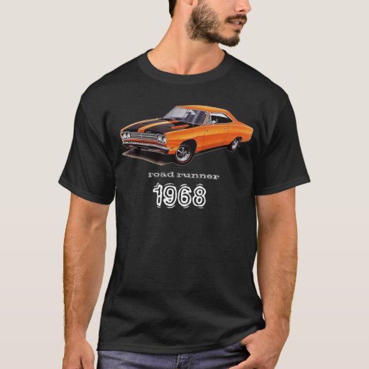 Mopar - 1968 Plymouth Road Runner - Satellite Tシャツ (正面)