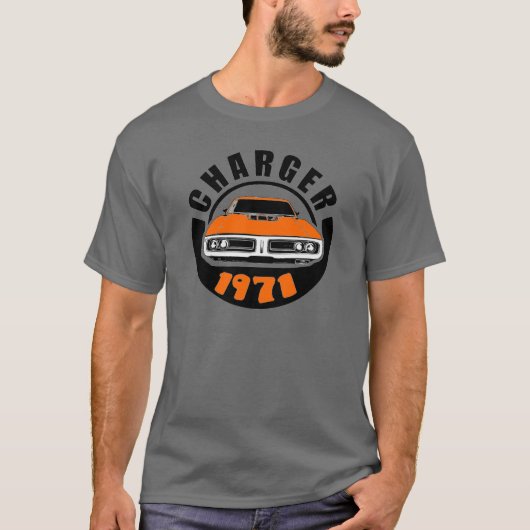 Mopar - 1971ドッジチャージャTシャツ Tシャツ (正面)