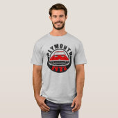Mopar - 1972プリマスのロードランナーTor Red Tシャツ (正面フル)