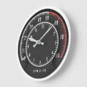 Mopar - Dodge Charger Tic TOC Tach Round Clock ラージ壁時計 (傾斜)