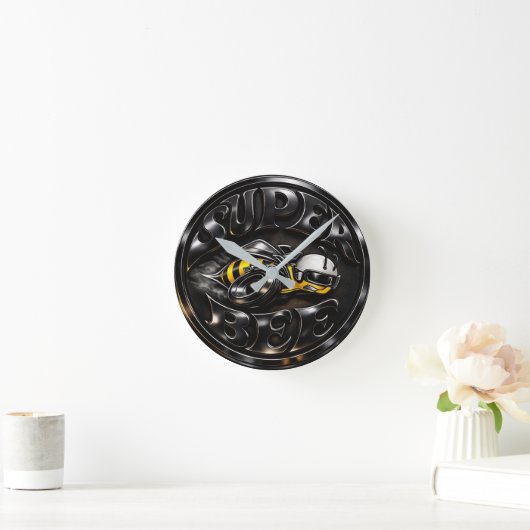 Mopar - Dodge Super Bee Round Clock ラウンド壁時計 (ホーム)