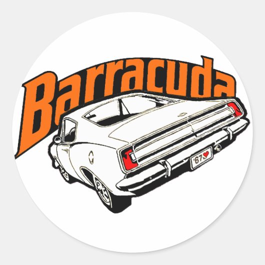Mopar - Plymouth Barracuda ラウンドシール (正面)