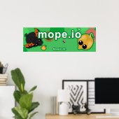 Mope.io公式キャンバス ポスター (ホームオフィス)