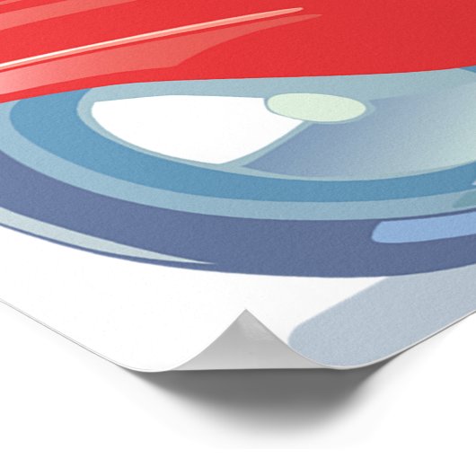 Moped Pizza Delivery ポスター (角)