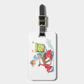 Moped Pizza Delivery ラゲッジタグ (正面縦)