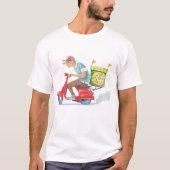 Moped Pizza Delivery Tシャツ (正面)