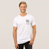 Mops-Dad T-Shirt personalisiert Hundepapa トライブレンドTシャツ (正面全面)