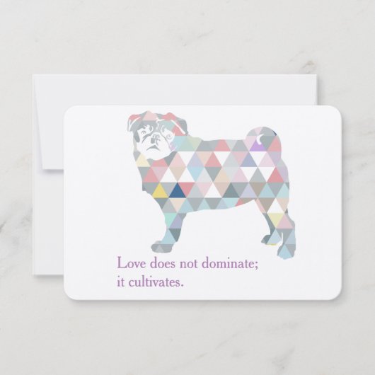 Mops Einladungen 招待状 (正面)