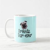 Mops "Friends Fur-ever" コーヒーマグカップ (左)