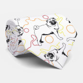 Mops Muster ネクタイ (ロール)
