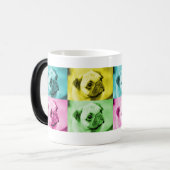 Mops "pop art" Verwandlungstasse モーフィングマグカップ (正面左)
