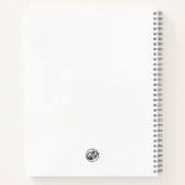 Mops / Pug Marble Statue Antique Style Notebook ノートブック (裏面)