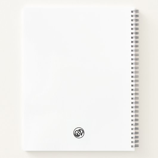 Mops / Pug Marble Statue Antique Style Notebook ノートブック (裏面)